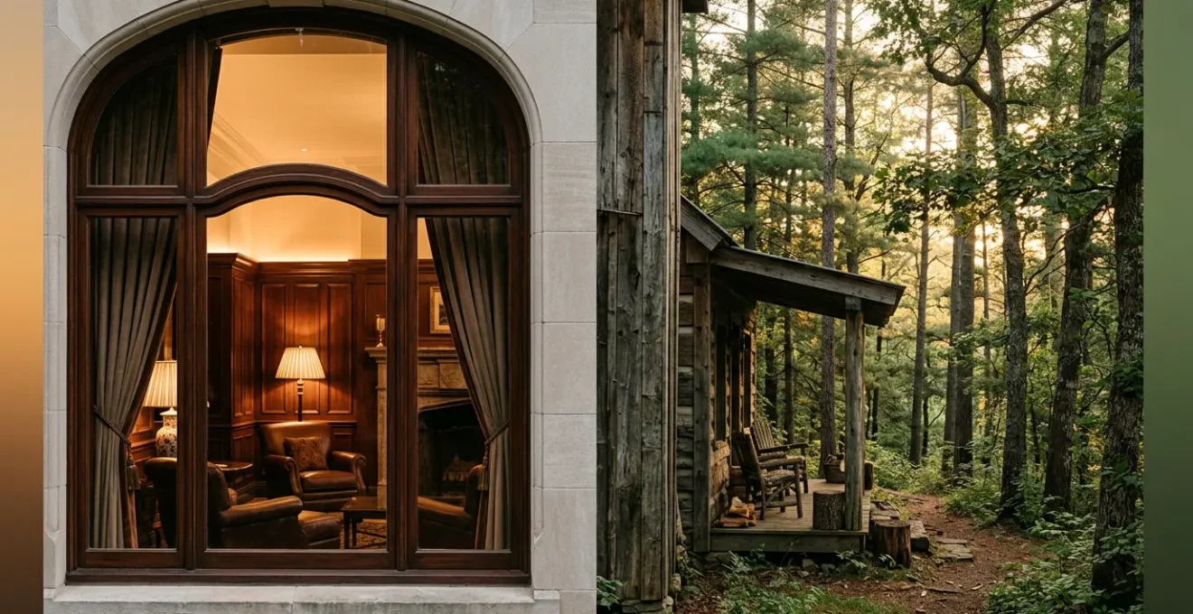 Contraste entre hébergement traditionnel et hébergement insolite au Québec